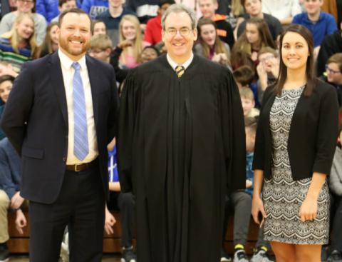 Judge Newman Meets with Students at Springboro Junior High
