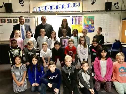 Judge Michael Newman Meets Five Points Elementary Students