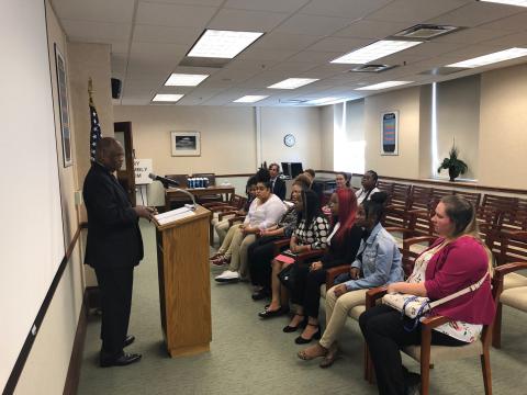 Tyner Academy Mock Trial Team visits Joel W. Solomon Federal Building